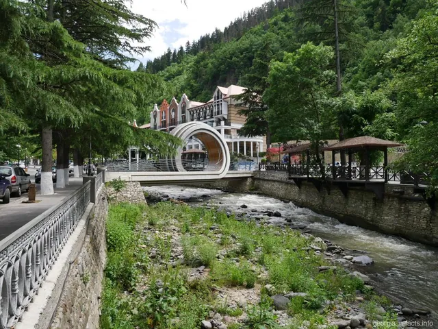 Borjomi Central Park — the mineral spring pavilion