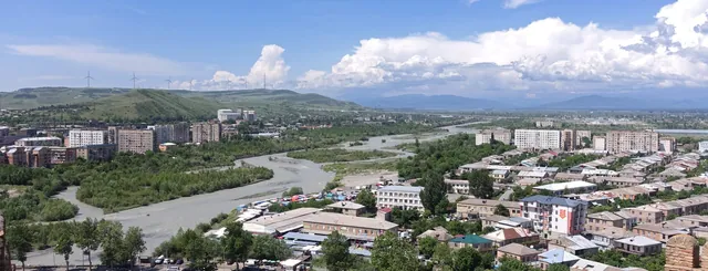 Gori and the Kura River from the fortress walls