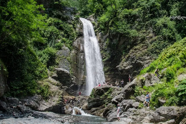 Ninoskhevi Waterfall in Lagodekhi Nature Reserve — one of the tallest waterfalls in Georgia