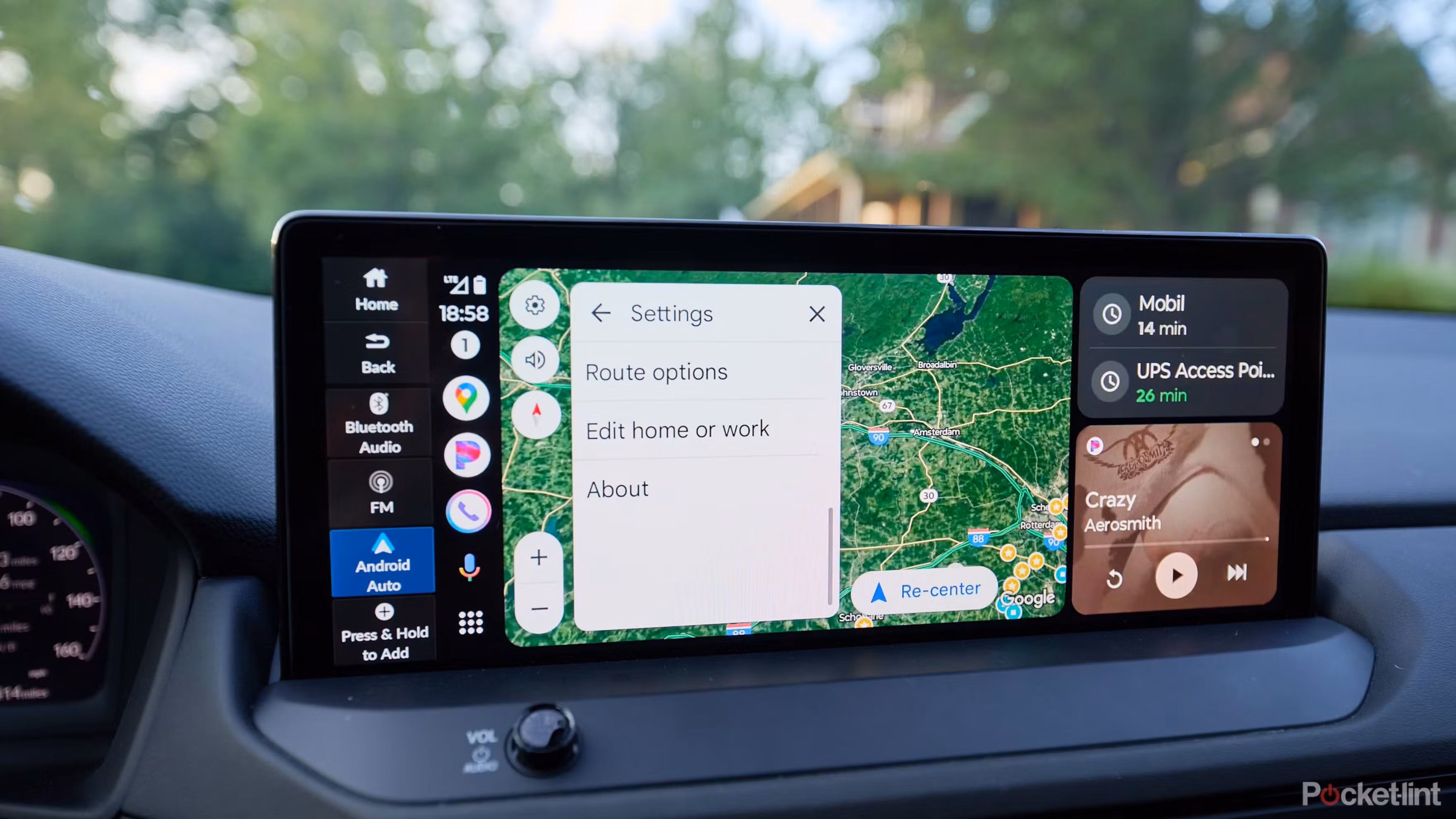 Phone navigation on a mountain road in Georgia — mobile internet for travellers