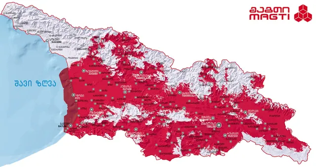 Magti coverage map