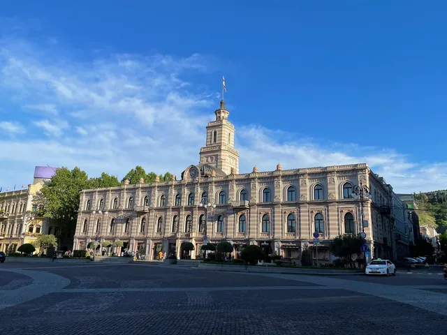 The Tbilisi city hall building on Freedom Square