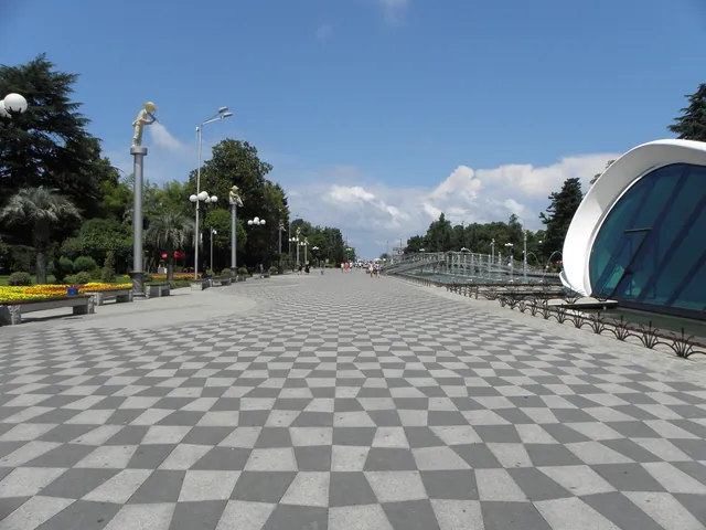 The promenade of Batumi Boulevard